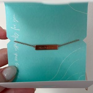 Pura vida engraved “Michelle” necklace